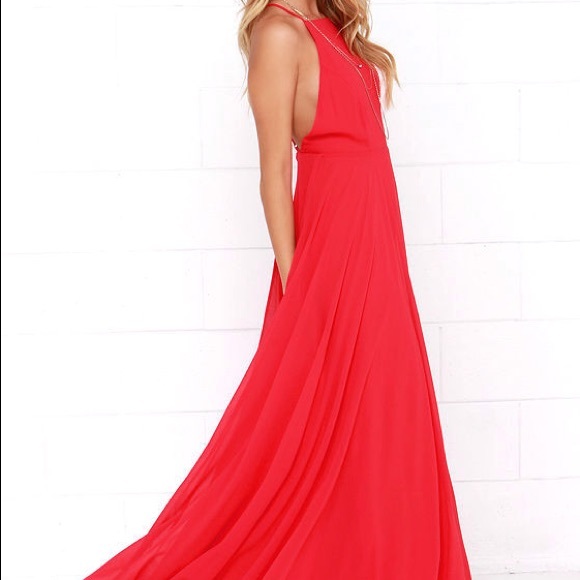 Lulu’s Mythical Kind of Love Red Maxi Dress - Picture 4 of 8